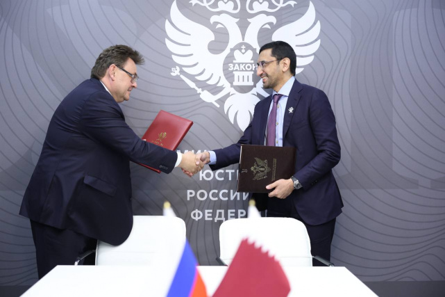 Министры юстиции России и Катара подписали Меморандум о сотрудничестве между ведомствами