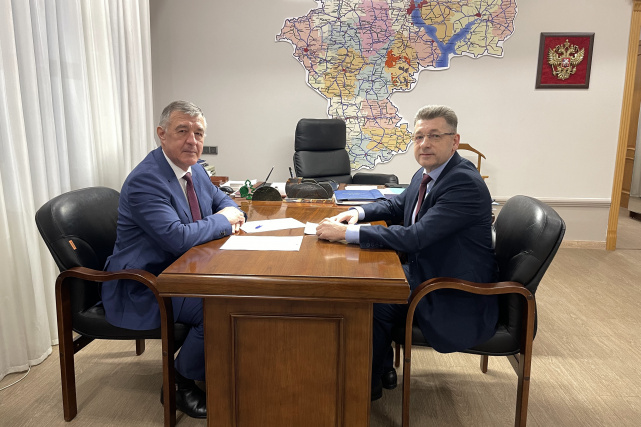 Рабочая встреча начальника Управления Минюста России по Ульяновской области и Председателя Правительства региона