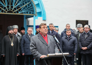 В Храме «Покрова» Пресвятой Богородицы при СИЗО №2 УФСИН России по г. Москве состоялось принесение ковчега с мощами Преподобного Сергия Радонежского