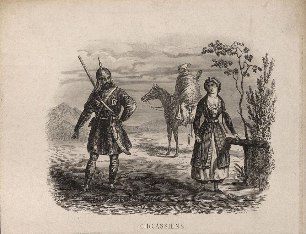 Черкесы. Западная Европа, сер. XIX в., ГИМ